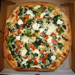 Dominic's Pizza - Margerita (yes their Marg has broccoli and spinach on it)