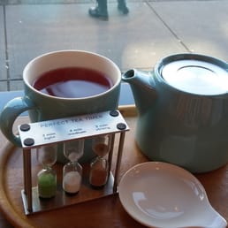 Cute tea presentation. Angel falls is very sweet and fruity. Cute tea presentation. Angel falls is very sweet and fruity.
