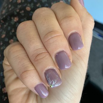 Luxy Nails Hair & Spa - Beautiful hand painted design with a cute jewel! - Nail Salons Near Me - Windsor Locks, Connecticut Luxy Nails Hair & Spa - Beautiful hand painted design with a cute jewel! - Nail Salons Near Me - Windsor Locks, Connecticut