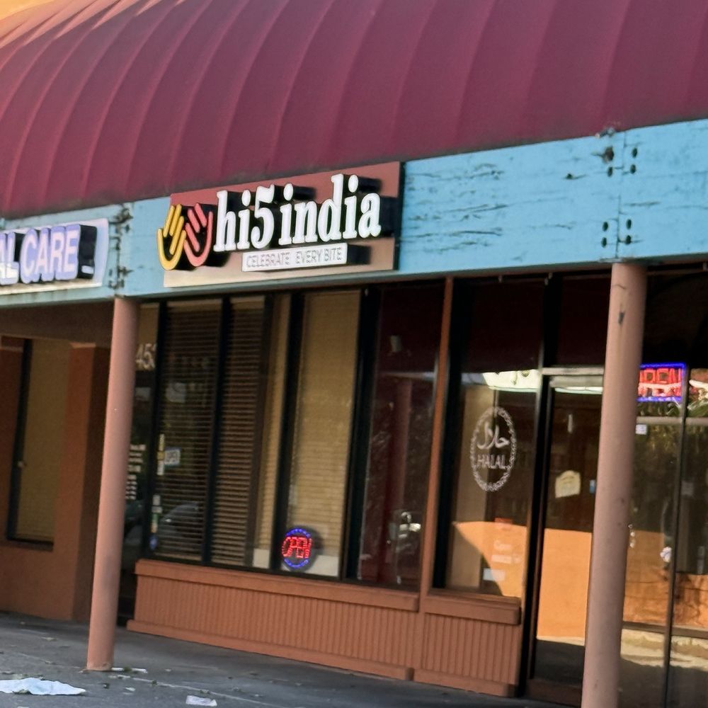 Hi5 India - Front of restaurant - Indian Near Me - Fremont, California Hi5 India - Front of restaurant - Indian Near Me - Fremont, California