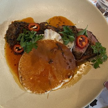 The Salted Pig - Wanderer Steak... that is not a pancake, that is cheese cooked like a pancake and it was the best thing ever. - Gastropubs Near Me - Riverside, California