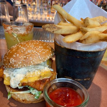 Cindy's Rooftop - Fish Sandwich - Delicious - New American Near Me - Chicago, Illinois