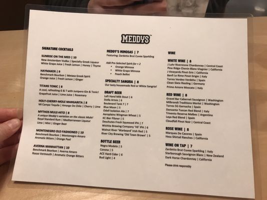 Menu photo 8 Meddys Wichita, KS Menu photo 8 Meddys Wichita, KS