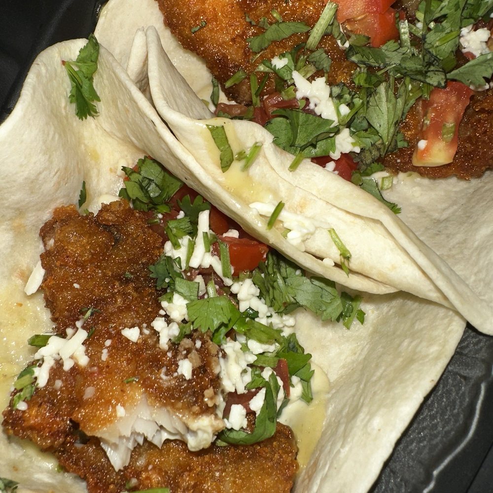 Fuzzy's Taco Shop - Tempura Mahi Taco - Mexican Near Me - Mansfield, Texas Fuzzy's Taco Shop - Tempura Mahi Taco - Mexican Near Me - Mansfield, Texas
