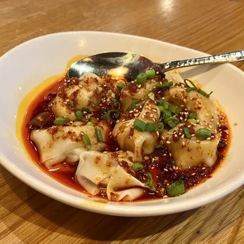 Wok Star Chinese - WONTONS IN CHILI SAUCE / 7 PCS - Chinese Near Me - Dallas, Texas Wok Star Chinese - WONTONS IN CHILI SAUCE / 7 PCS - Chinese Near Me - Dallas, Texas