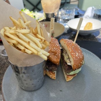 The Rooftop - Truffle cheeseburger - Asian Fusion Near Me - Beverly Hills, California The Rooftop - Truffle cheeseburger - Asian Fusion Near Me - Beverly Hills, California