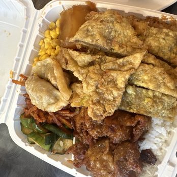 Gina's Kapolei - Meat jun & Korean Chicken Combo - Barbeque Near Me - Kapolei, Hawaii