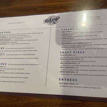 Riley’s on 2nd - Menu - New American Near Me - Long Beach, California Riley’s on 2nd - Menu - New American Near Me - Long Beach, California