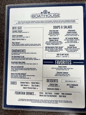 Menu photo 1 Boathouse on the Bay Long Beach, CA