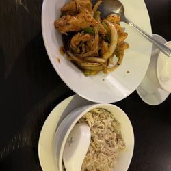 China Brasserie - Chicken, Black Pepper Honey Soy Sauce / Honey Special Fried Rice