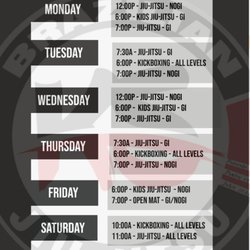 Flux MMA - Current scheduled (subject to change)