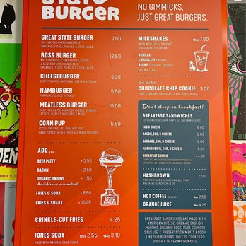 Great State Burger - Menu - Burgers Near Me - Seattle, Washington Great State Burger - Menu - Burgers Near Me - Seattle, Washington