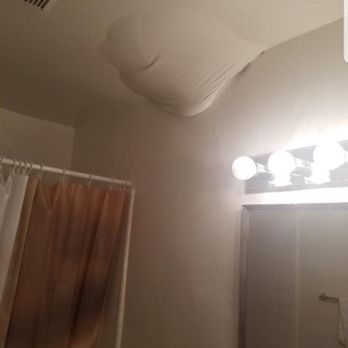 Ideal Property and Realty - Woke up to this surprise on the second week upon moving in. This water pocket in the ceiling of our bathroom happened overnight - Property Management Near Me - Alhambra, California