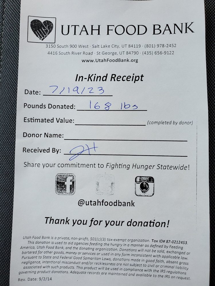 UTAH FOOD BANK Updated June 2024 3150 S 900th W, South Salt Lake