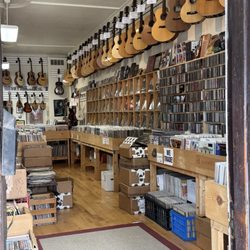 Records, records and more records....and guitars.
