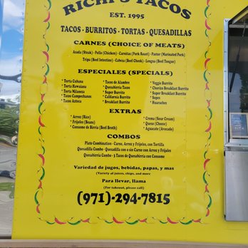 Richi's Tacos - Mexican Near Me - Beaverton, Oregon