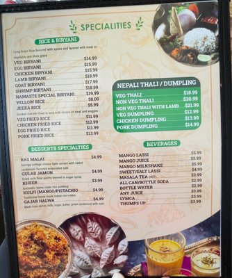 Namaste Indian Nepali Kitchen LLp by null