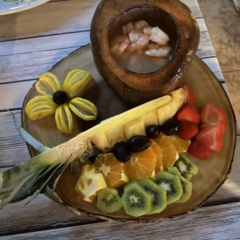 Allegro Seafood Grill - coconut milk shrimp & assorted fresh fruits - Portuguese Near Me - Newark, New Jersey