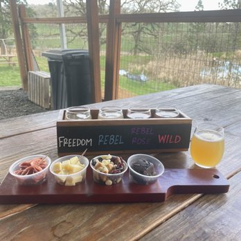 Salt Creek Cider House - Flight + seasonal drink and snack platter. $19 + $6. - Cideries Near Me - Dallas, Oregon Salt Creek Cider House - Flight + seasonal drink and snack platter. $19 + $6. - Cideries Near Me - Dallas, Oregon