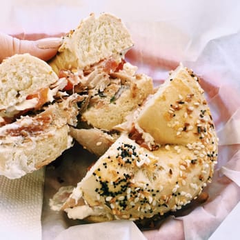 Biff's Bagels - Smoked Albacore in a Mish Mash Bagel - Bagels Near Me - Flagstaff, Arizona