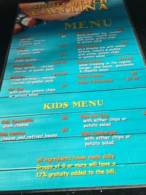 Menu photo 2 Spirit Beach Cantina Osoyoos, BC