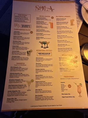 Menu photo 5 Sola Miami Beach, FL Menu photo 5 Sola Miami Beach, FL