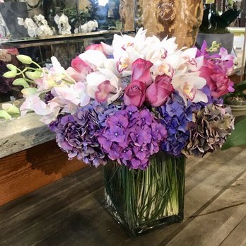 River Oaks Plant House - "The Purple Passion" hydrangeas, roses and lilies - Florists Near Me - Houston, Texas River Oaks Plant House - "The Purple Passion" hydrangeas, roses and lilies - Florists Near Me - Houston, Texas