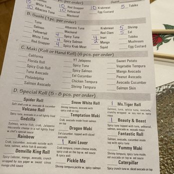 Miga Sushi - The most recent sushi menu as of 6/29/2021 - Japanese Near Me - Denville, New Jersey