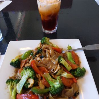 Thai O - YUMMY Drunken Noodles and a Thai Ice Tea! - Thai Near Me - Redmond, Oregon Thai O - YUMMY Drunken Noodles and a Thai Ice Tea! - Thai Near Me - Redmond, Oregon