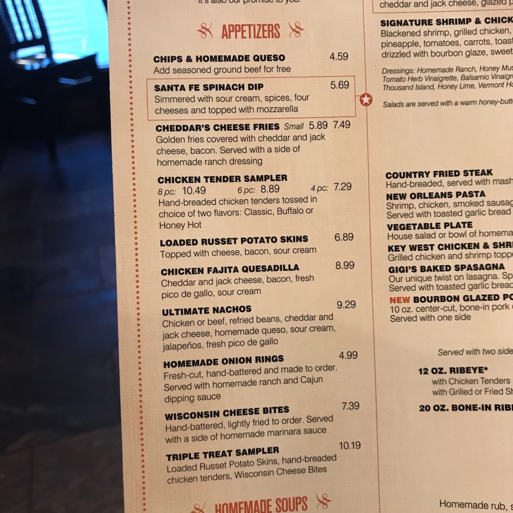 Cheddar's Scratch Kitchen - Appetizers - Comfort Food Near Me - Florence, Kentucky Cheddar's Scratch Kitchen - Appetizers - Comfort Food Near Me - Florence, Kentucky