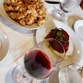 Pane E Vino - Calamari Fritti, Eggplant Melanzana Di Lou & Montepulciano vino - Italian Near Me - Hollywood, South Carolina Pane E Vino - Calamari Fritti, Eggplant Melanzana Di Lou & Montepulciano vino - Italian Near Me - Hollywood, South Carolina