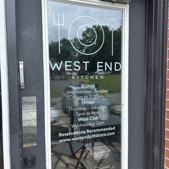 West End Kitchen - Front door - Breakfast & Brunch Near Me - Pittsboro, North Carolina