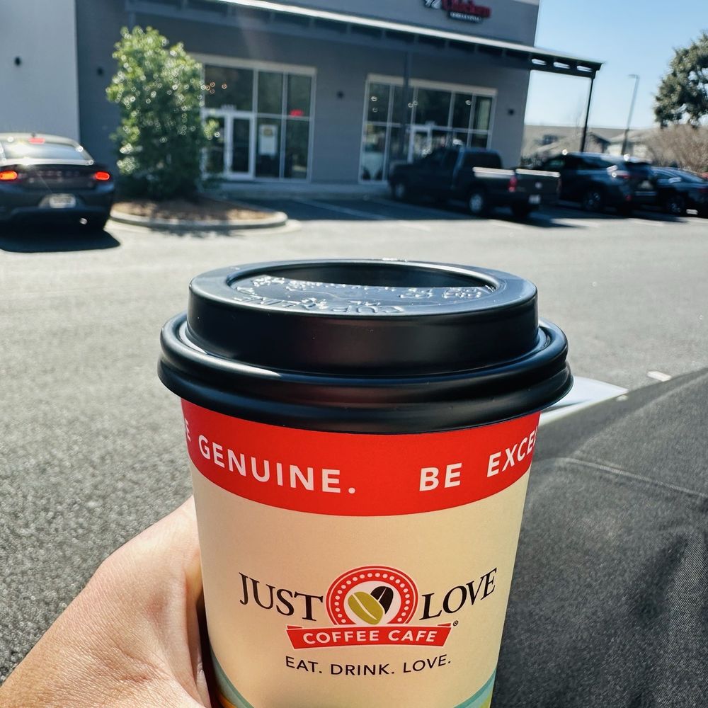 Just Love Coffee Cafe - Pooler, GA - Medium Latte with sugar free Caramel. - Cafes Near Me - Pooler, Georgia Just Love Coffee Cafe - Pooler, GA - Medium Latte with sugar free Caramel. - Cafes Near Me - Pooler, Georgia