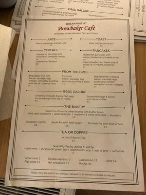 Menu photo 1 Brewbaker Dublin, D