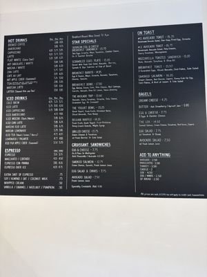 Menu photo 1 Black Star Bakery & Cafe New York, NY Menu photo 1 Black Star Bakery & Cafe New York, NY