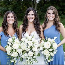 Flowers By David Florist & Flower Delivery - Here is a picture of the bride and 2 bridesmaids.