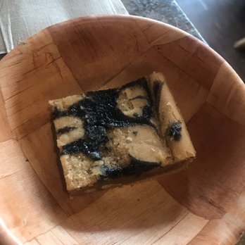 Peace Café - Black sesame kinako mochi cake - Vegan Near Me - Honolulu, Hawaii Peace Café - Black sesame kinako mochi cake - Vegan Near Me - Honolulu, Hawaii