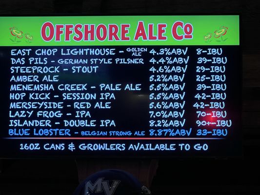 Menu photo 1 Offshore Ale Oak Bluffs, MA Menu photo 1 Offshore Ale Oak Bluffs, MA