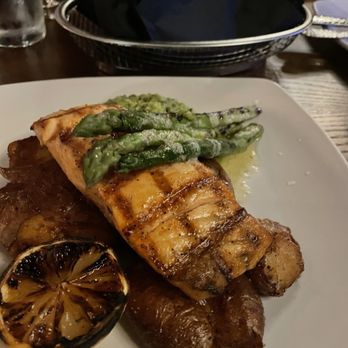 Butcher And Barrel - Salmon and asparagus and potatoes - Bars Near Me - Cincinnati, Ohio