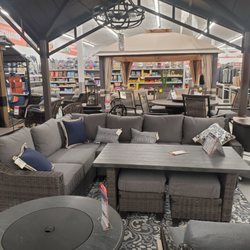 Big Lots - Nice Gazebos and chairs seem comfortable.