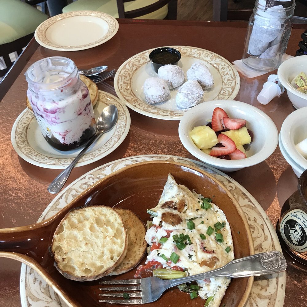 Another Broken Egg Cafe - The beignets were comped. - American Near Me - Baton Rouge, Louisiana Another Broken Egg Cafe - The beignets were comped. - American Near Me - Baton Rouge, Louisiana