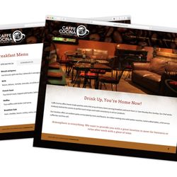 Fusion Creative Works - Caffe Cocina, Poulsbo WA website design