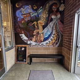 Entrance, right side.