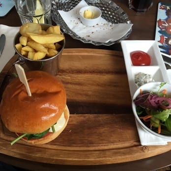 Chez Hans - Lamb burger plate. - Irish Near Me - Cashel, TA