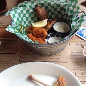 Jake Melnick's Corner Tap - Combo wings. We ate 4 - Sports Bars Near Me - Chicago, Illinois