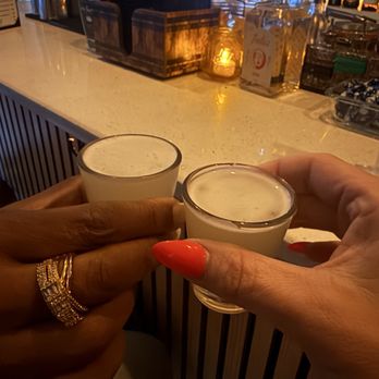 The Se7en - Ginger lime tequila shooters! Delish! - Lounges Near Me - Brooklyn, New York