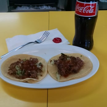 El Taco De Mexico - Tongue on the left and Beef on the right - Mexican Near Me - Denver, Colorado