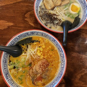 Isshindo Ramen - 10. Spicy Miso Ramen and 9. Miso Ramen - Ramen Near Me - Allston, Massachusetts