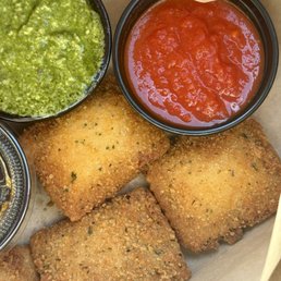 Fried Ravioli - Good and nice sauce but only 5 comes to a $16 order which is insane and definitely not worth it. Fried Ravioli - Good and nice sauce but only 5 comes to a $16 order which is insane and definitely not worth it.