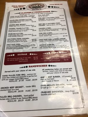 Menu photo 5 Sooey's BBQ & Rib Shack Nags Head, NC